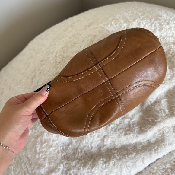 Vintage COACH Large Soho British Tan Leather Hobo 9464 GORGEOUS - Picture 4 of 8